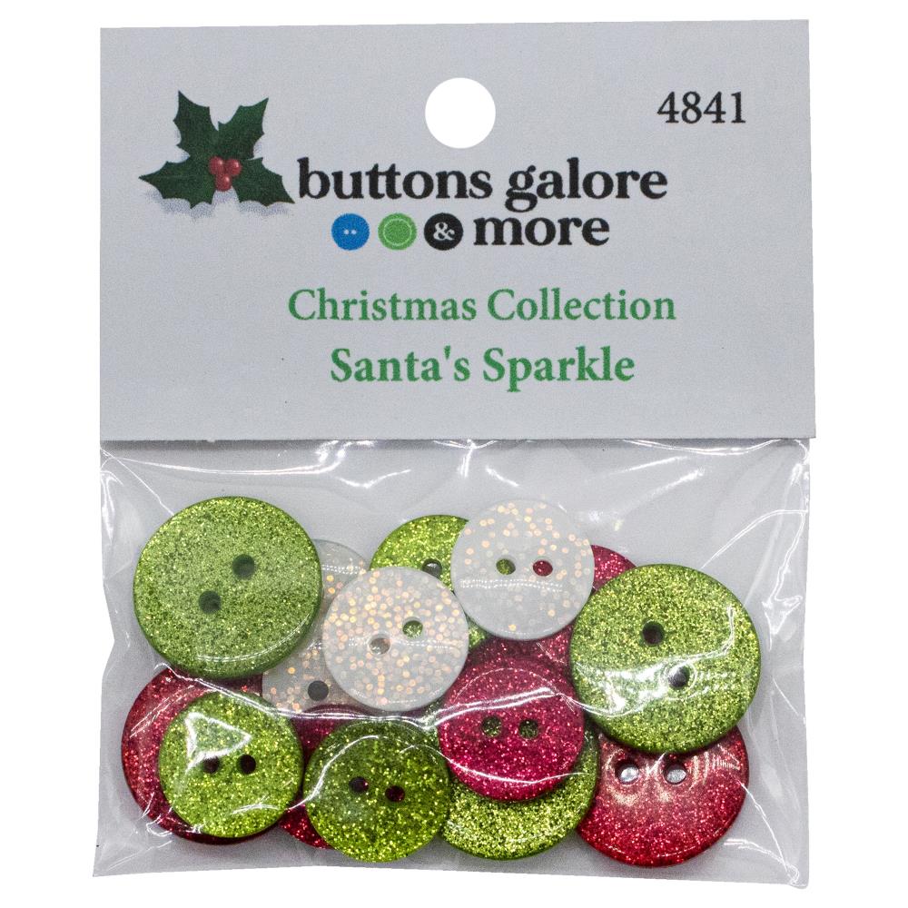 Buttons Galore -  Santas Sparkle Buttons