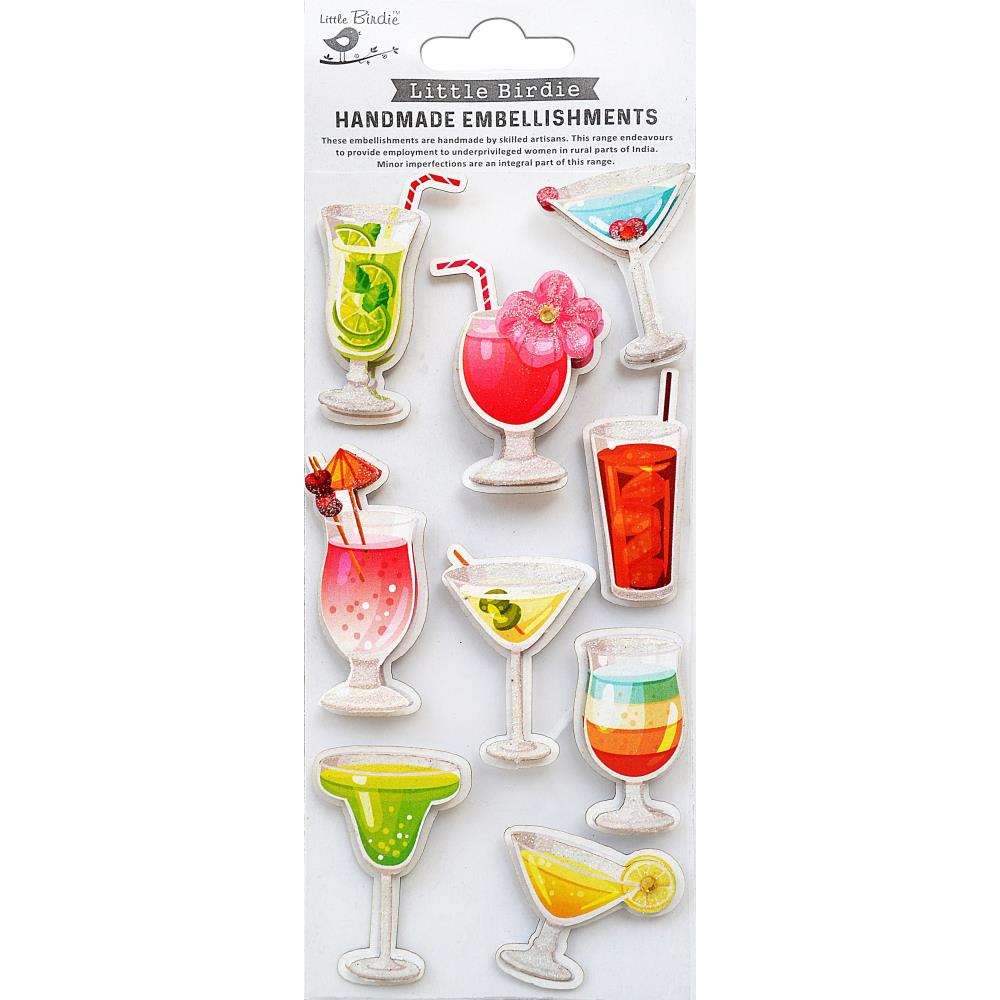 Little Birdie - Embelisment Stickers - Cocktail Party