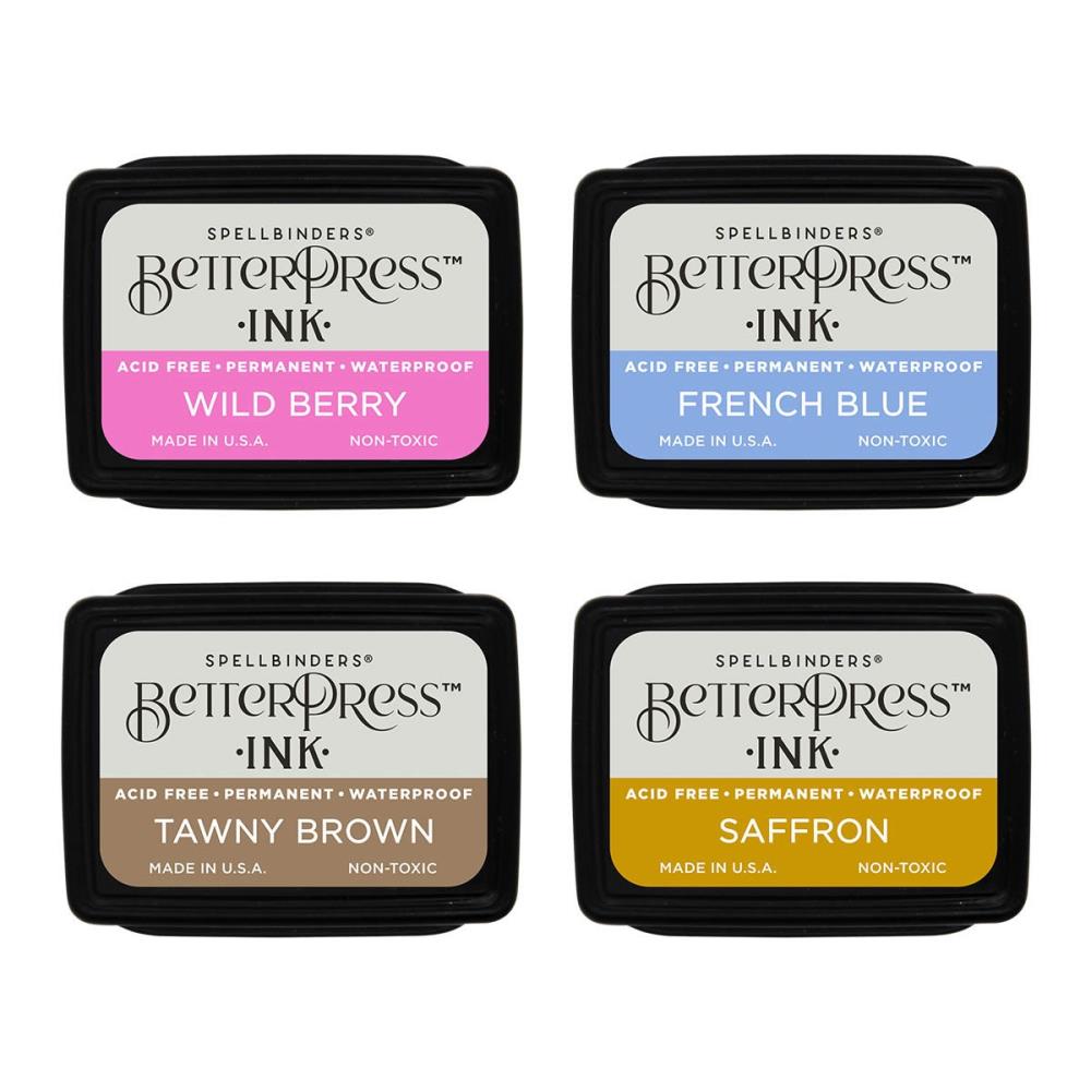 Spellbinders Betterpress Mini Ink Set - Nature Tones