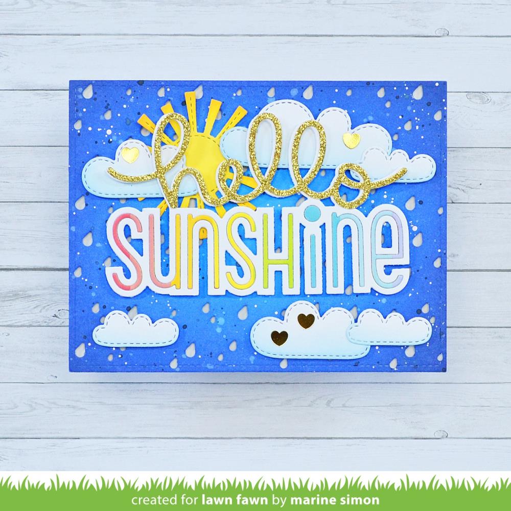 Lawn Fawn - Cuts Custom Craft Dies - Giant Hello Sunshine