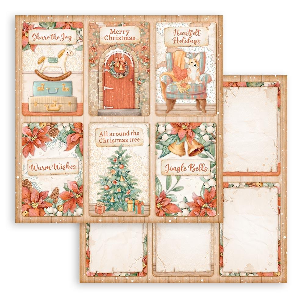 Stamperia  - All around christmas - Paper Pad    8 x 8"