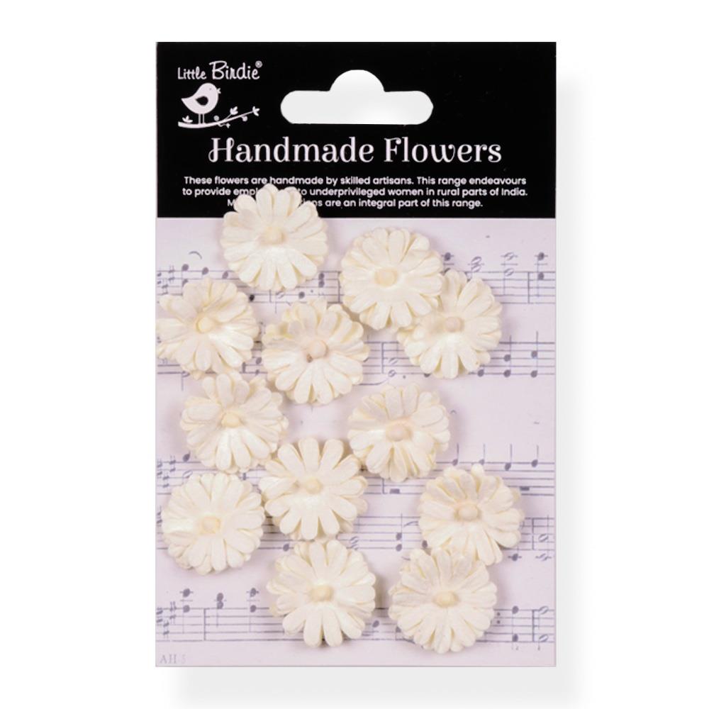 Little Birdie - Larisa paper flowers  - Ivory Pearl