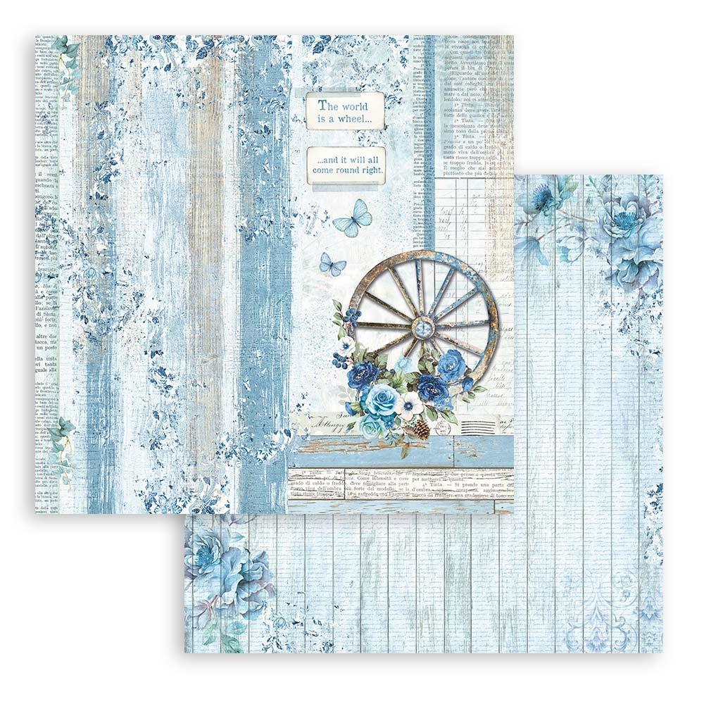 Stamperia  - Blue Land - Paper Pad    12 x12"