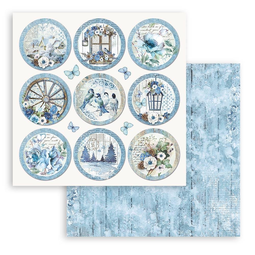 Stamperia  - Blue Land - Paper Pad    8 x 8"