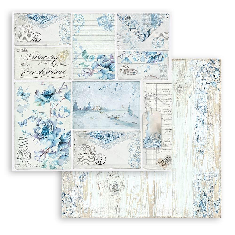Stamperia  - Blue Land - Paper Pad    12 x12"