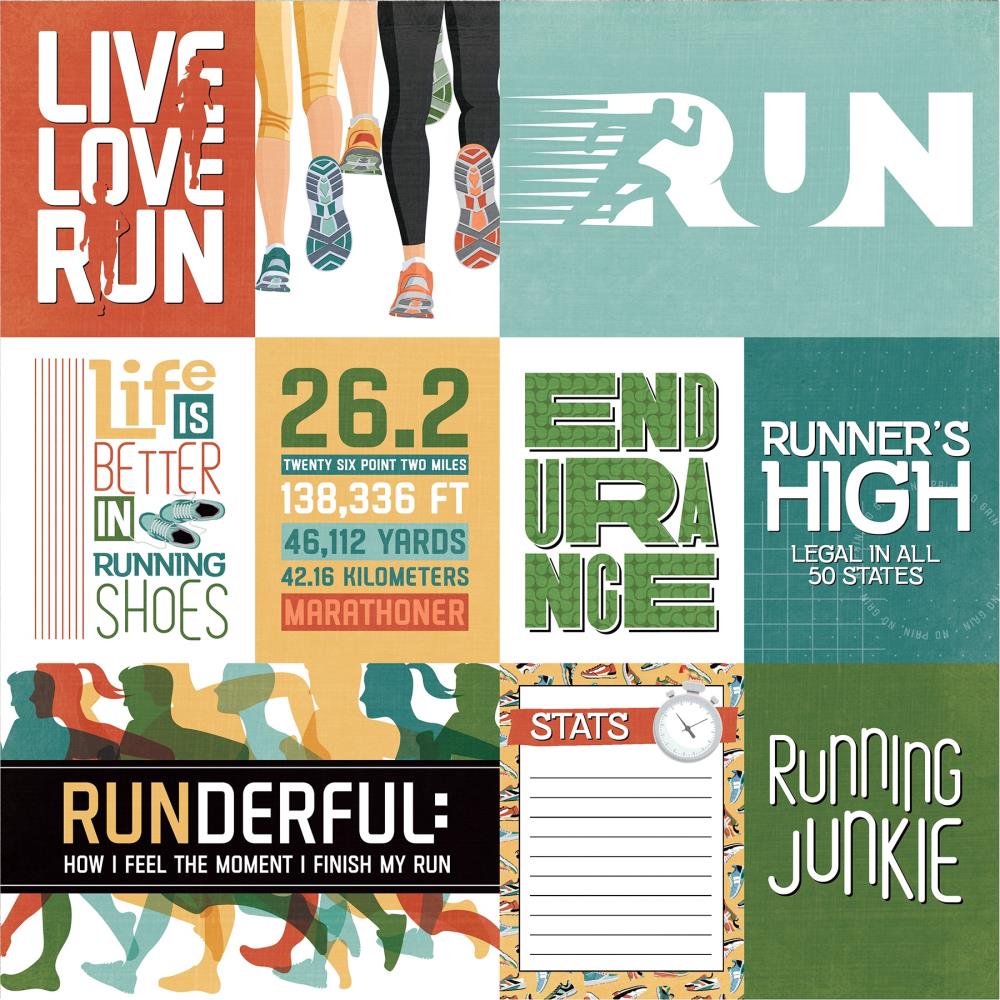 Photoplay - Runners High  - Live Love Run -   12 x 12"