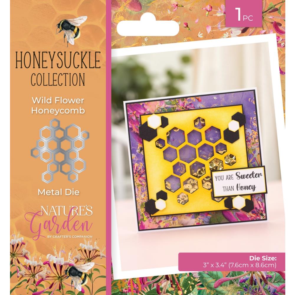 Crafters Companion - Dies -   Honeysuckle - Wild flower Honycomb