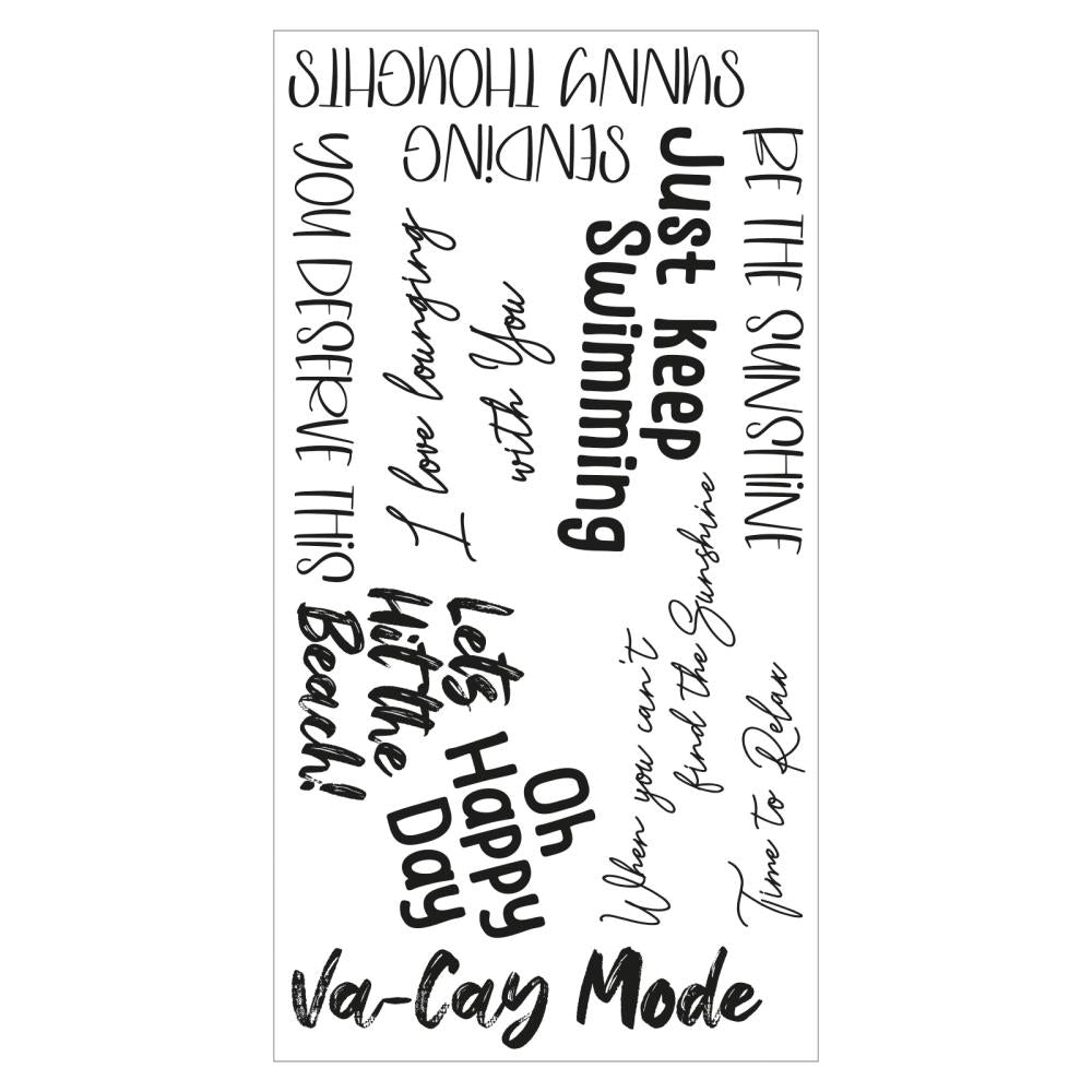 Sizzix - Catherine Pooler - Clear Stamp - Va-cay mode