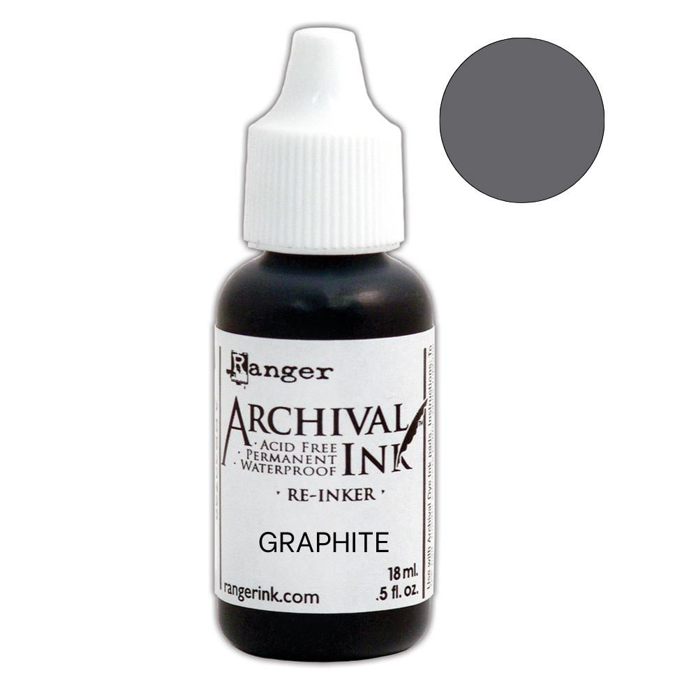 Archival Ink - Graphite - RE-INKER (18ml)