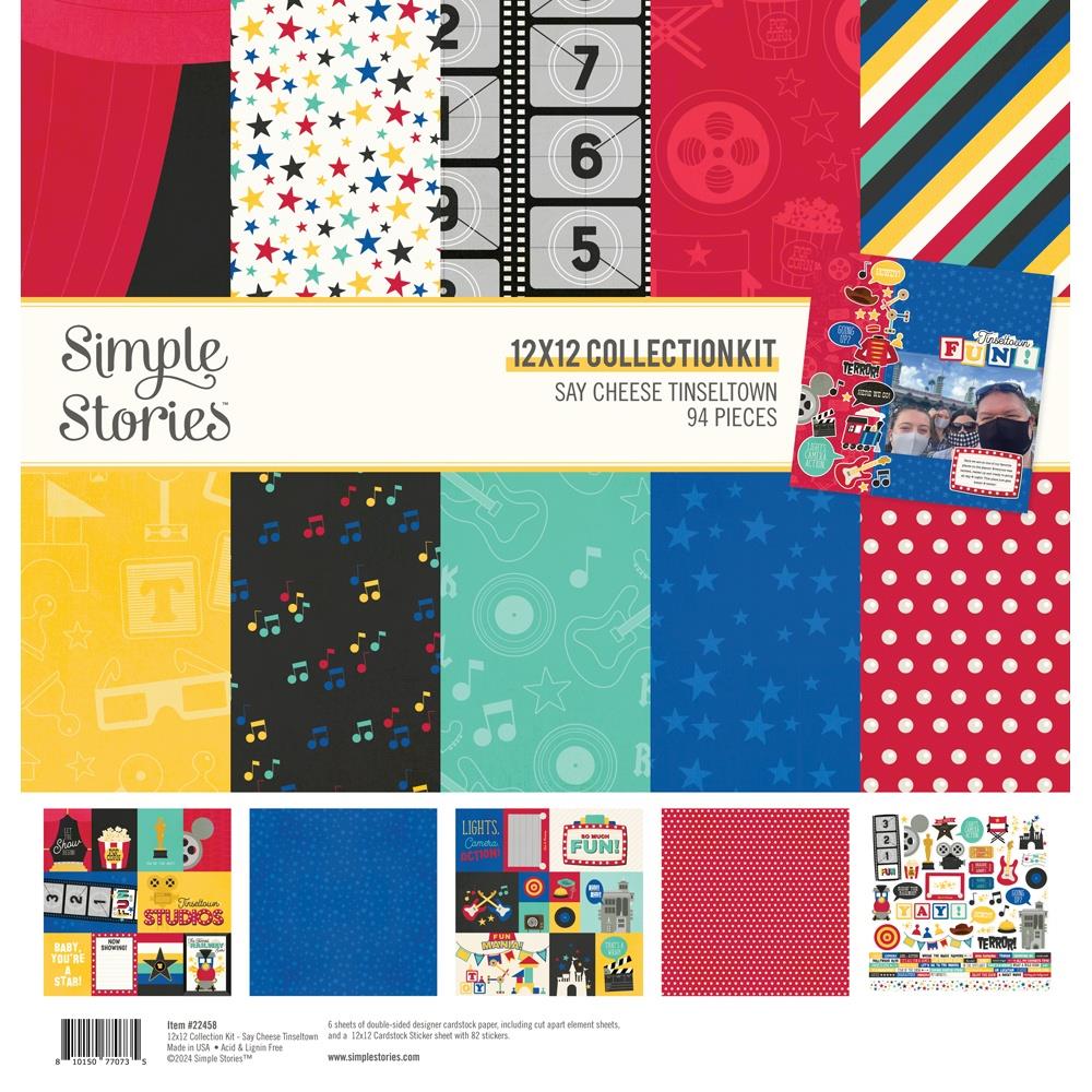 Simple Stories - Say cheese Tinseltown - Collection Kit  - 12 x 12"