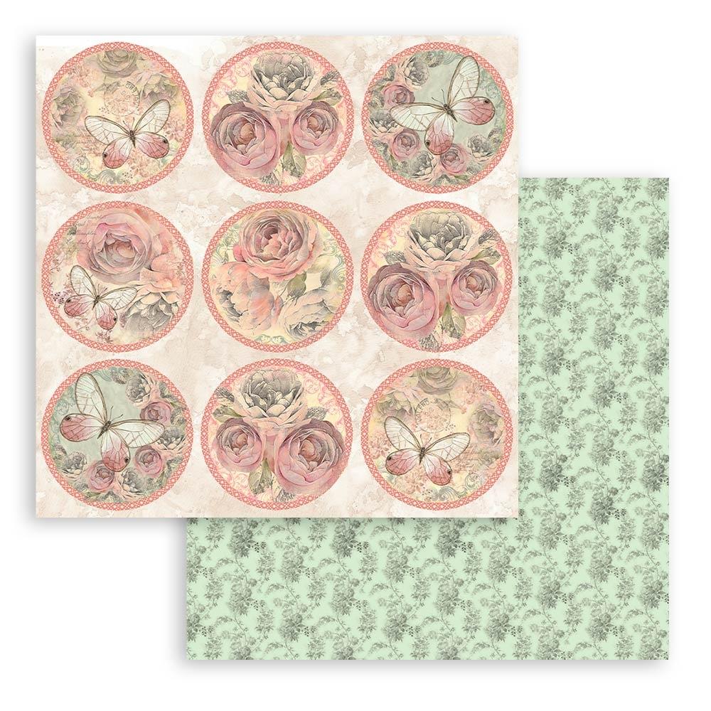 Stamperia  - Shabby Rose - Paper Pad  10 pk - 12 x 12"