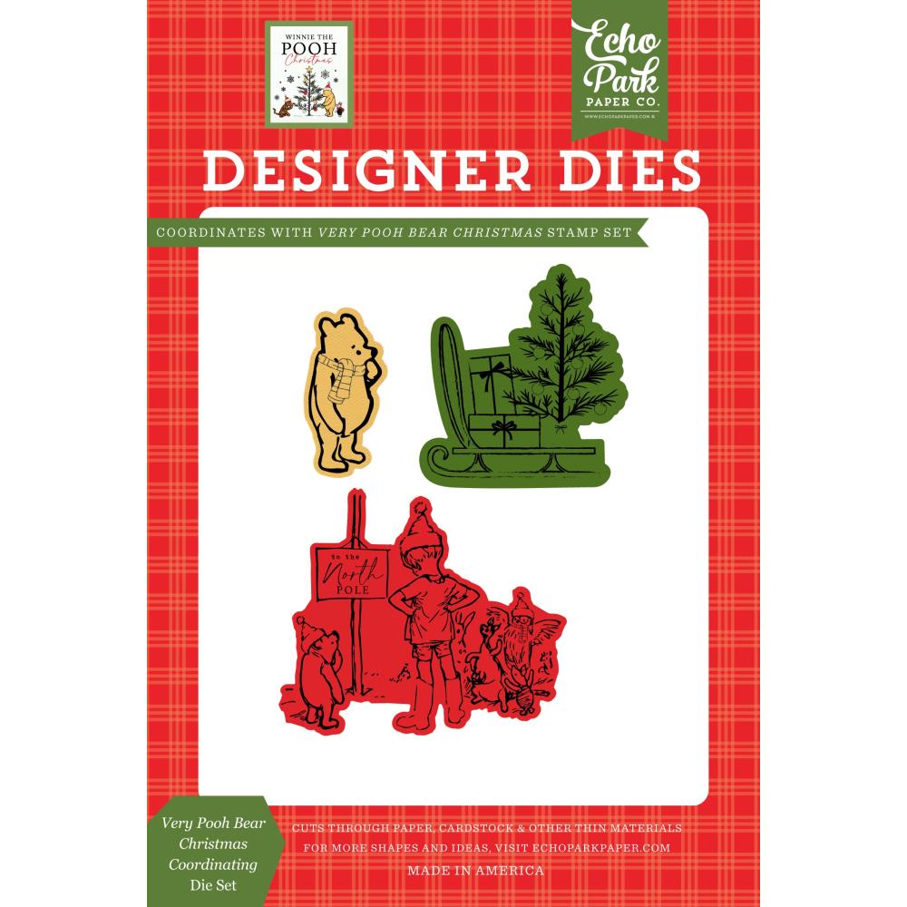 Echo Park - Dies - Winnie the Pooh Christmas - Very Pooh Bear coordinating dies