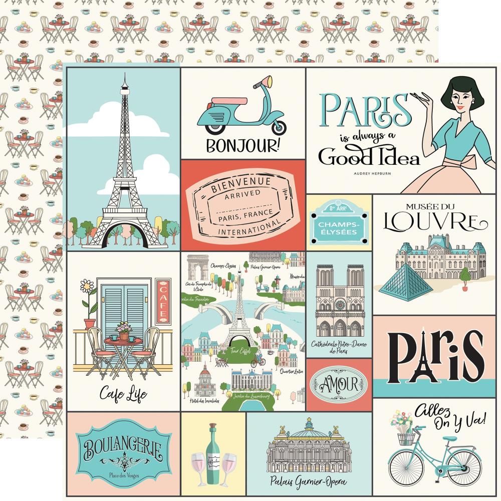 Carta Bella - Paris - Journaling Cards 12x12"