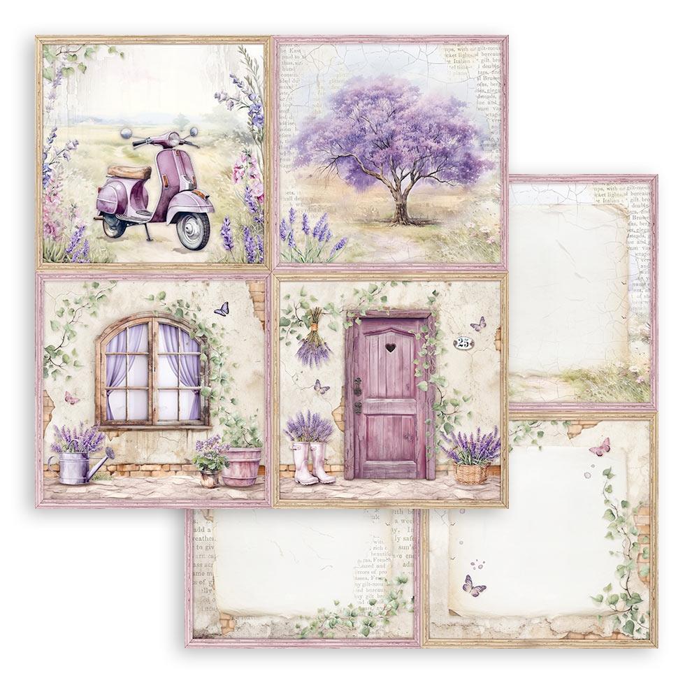 Stamperia - Lavender  - Paper Pad - 8 x 8" (10 sheets)