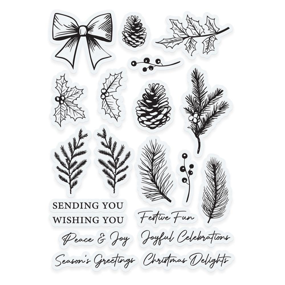 Tonic Studios - Clear stamp - Timeless Tidings