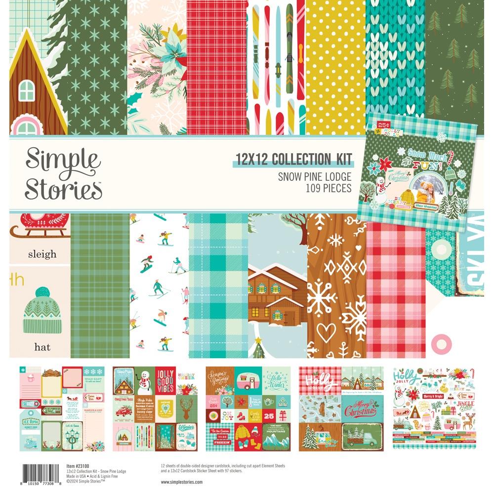 Simple Stories - Snow Lodge - Collection Kit  - 12 x 12"