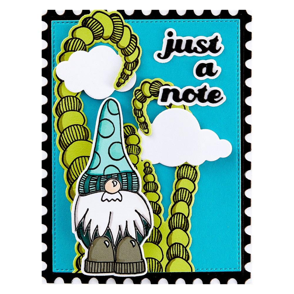 Dylusions - Cling mount stamps - No place like gnome