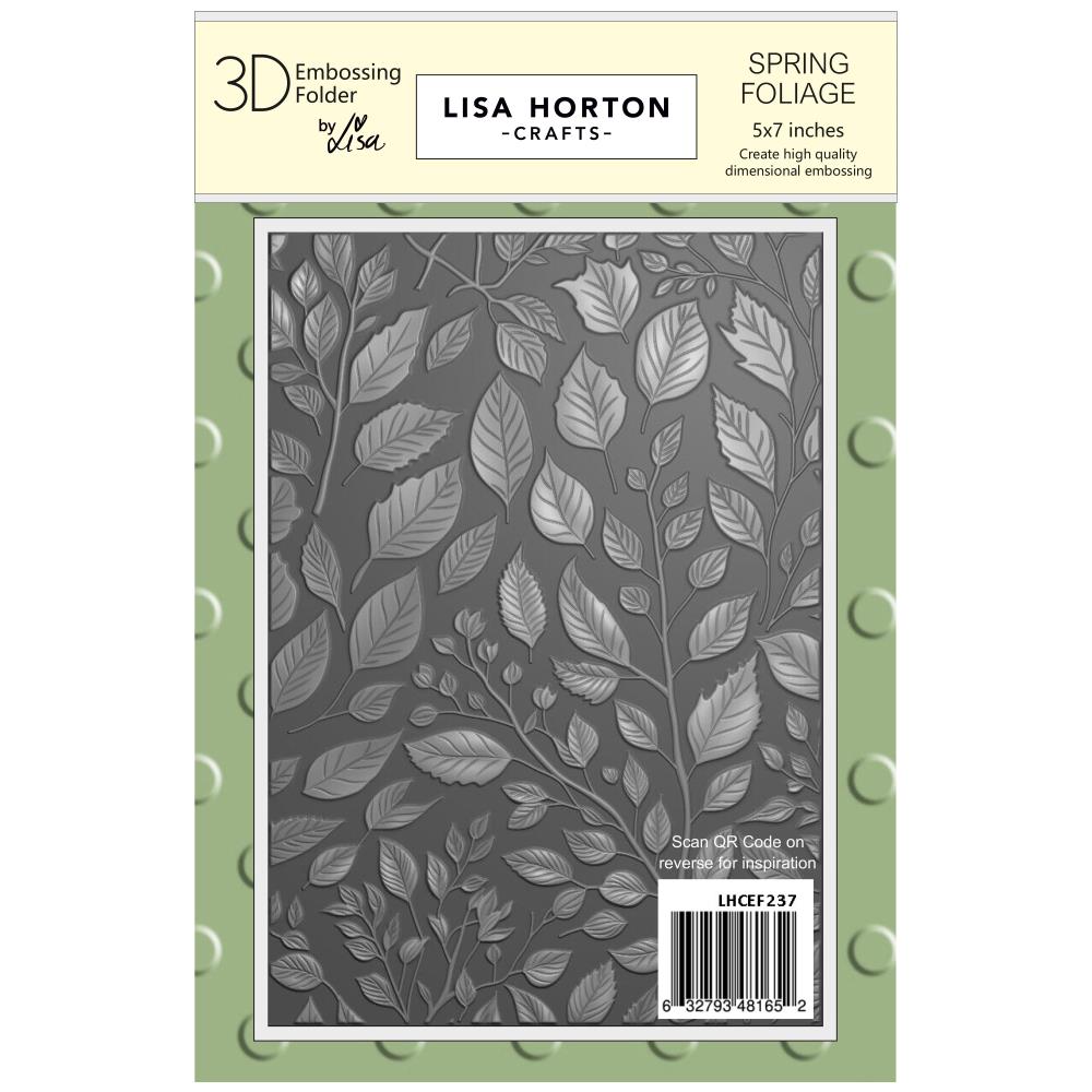 Lisa Horton - Embossing Folder - 3D - Spring Foliage