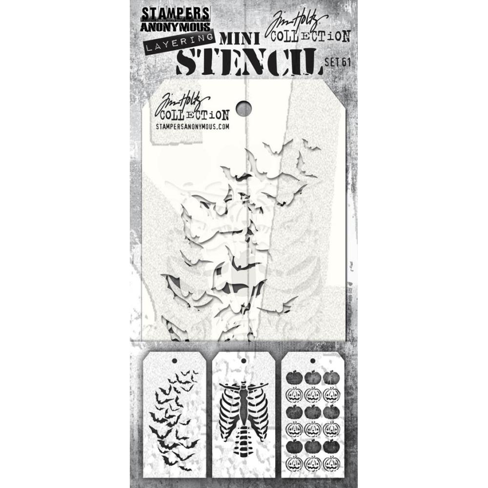 Tim Holtz - Mini Stencil  Set #61