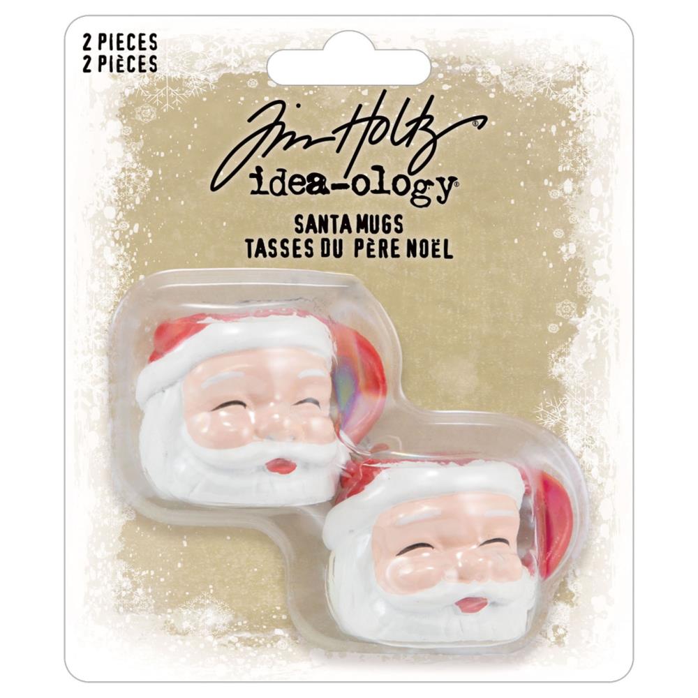 Tim Holtz - Idea-Ology - Christmas 2024 - Santa mugs