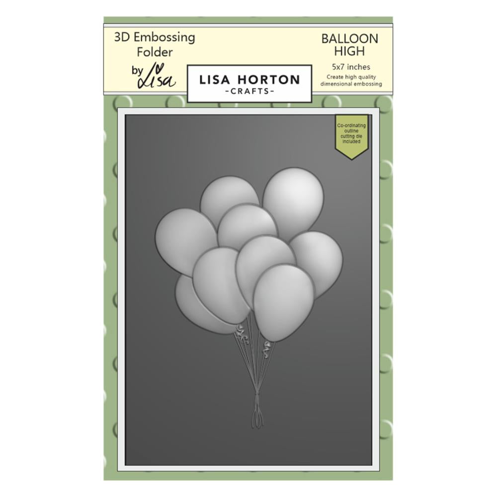 Lisa Horton - Embossing Folder & dies - 3D - Balloon High