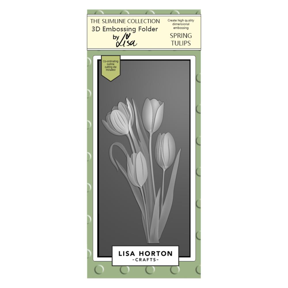 Lisa Horton - Embossing Folder & dies - 3D - Spring Tulips