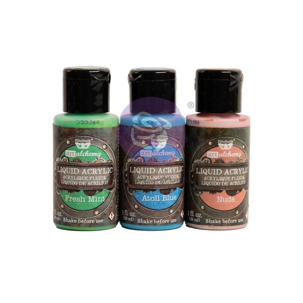 Art Alchemy By Finnabair - Liquid Acrylic Set - Dreamy