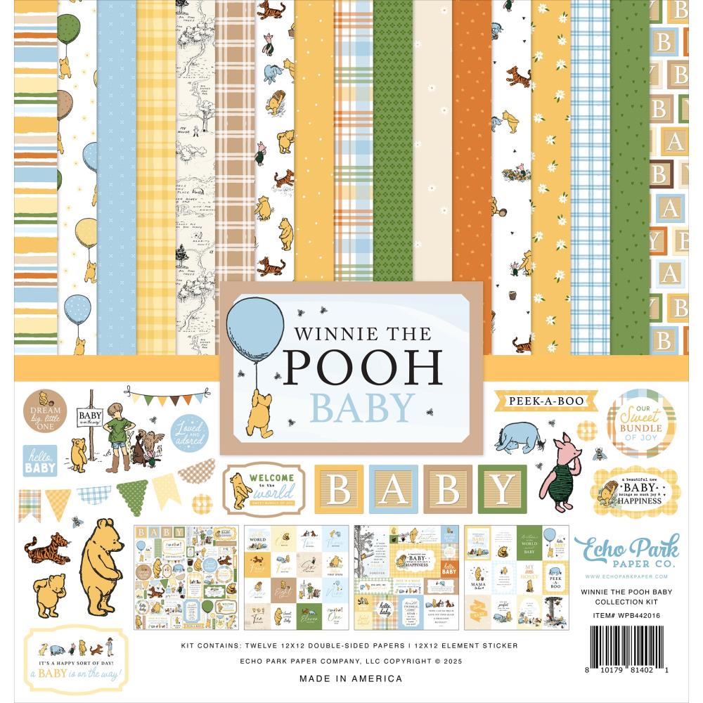 Echo Park - Winnie the Pooh Baby - Collection Kit -    12 x 12"