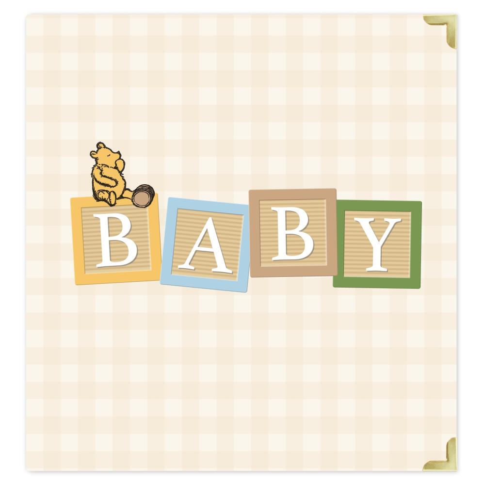 Echo Park - Winnie the Pooh Baby - Binder/Album - Blocks Yellow  6x8"