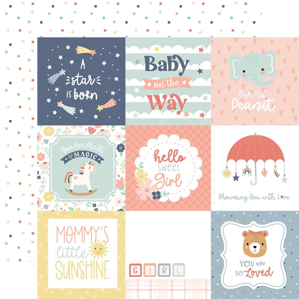 Echo Park - Baby on board - It's a girl - Collection Kit -    12 x 12"