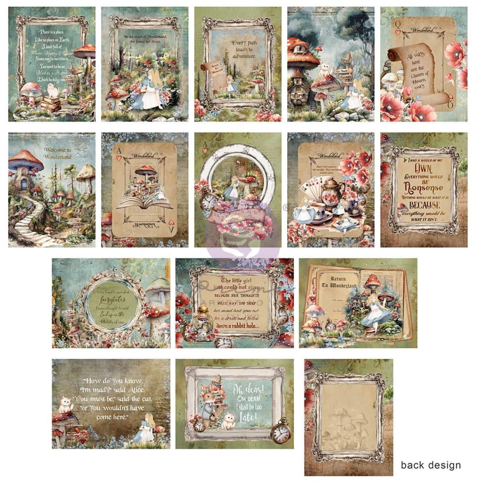 Prima -  Return To Wonderland - 3x4" Journaling notecards