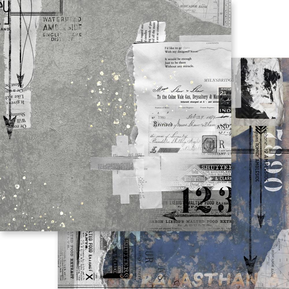 Asuka Studio - Memory Place - Industrial Chic Collection pack -  8 x 8"