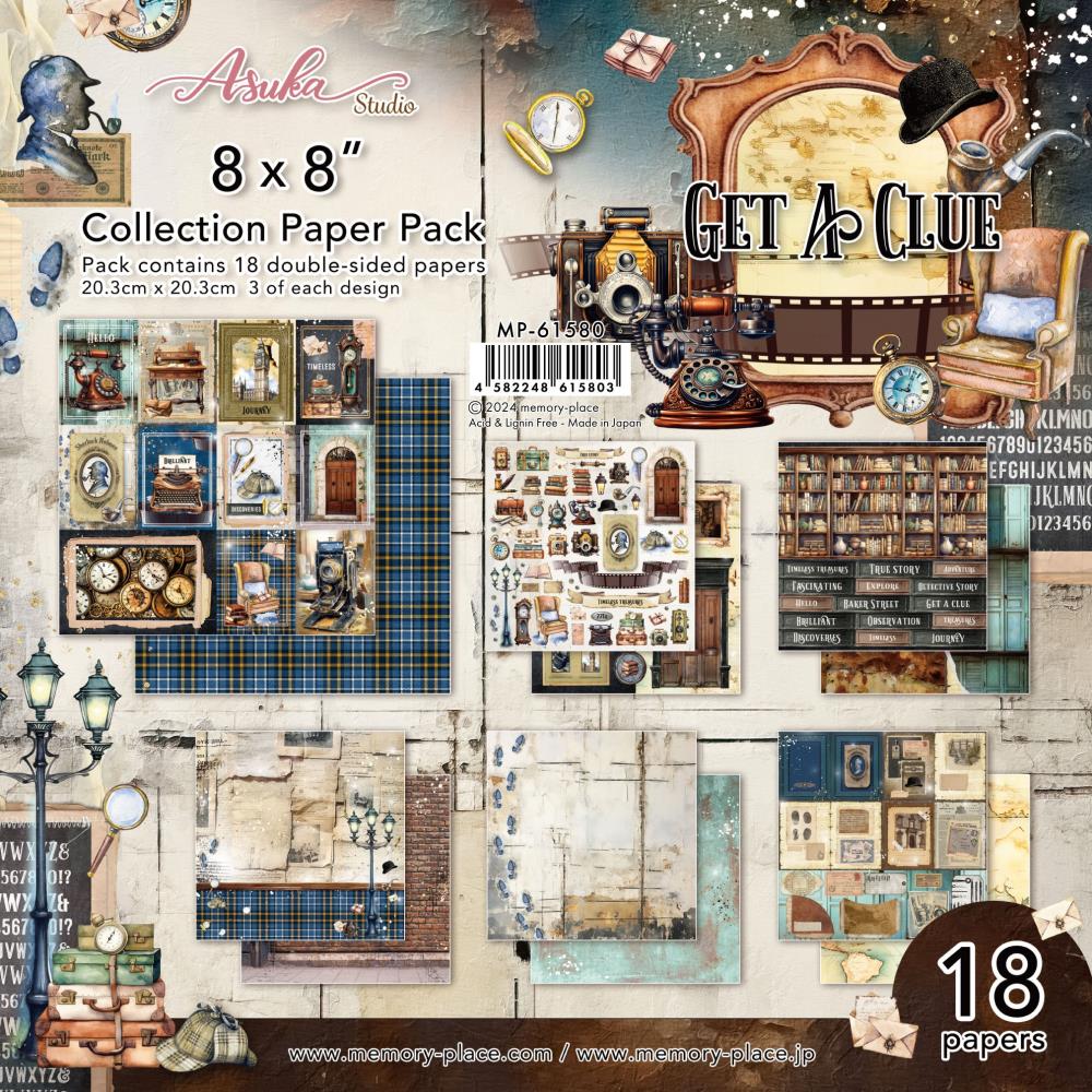 Asuka Studio - Memory Place - Get a Clue Collection pack -  8 x 8"