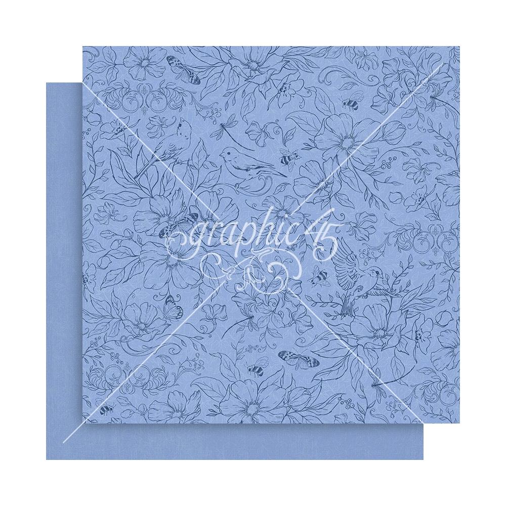 Graphic 45 - Spring is in the air - Patterns and Solids Paper Pad  12 x 12"