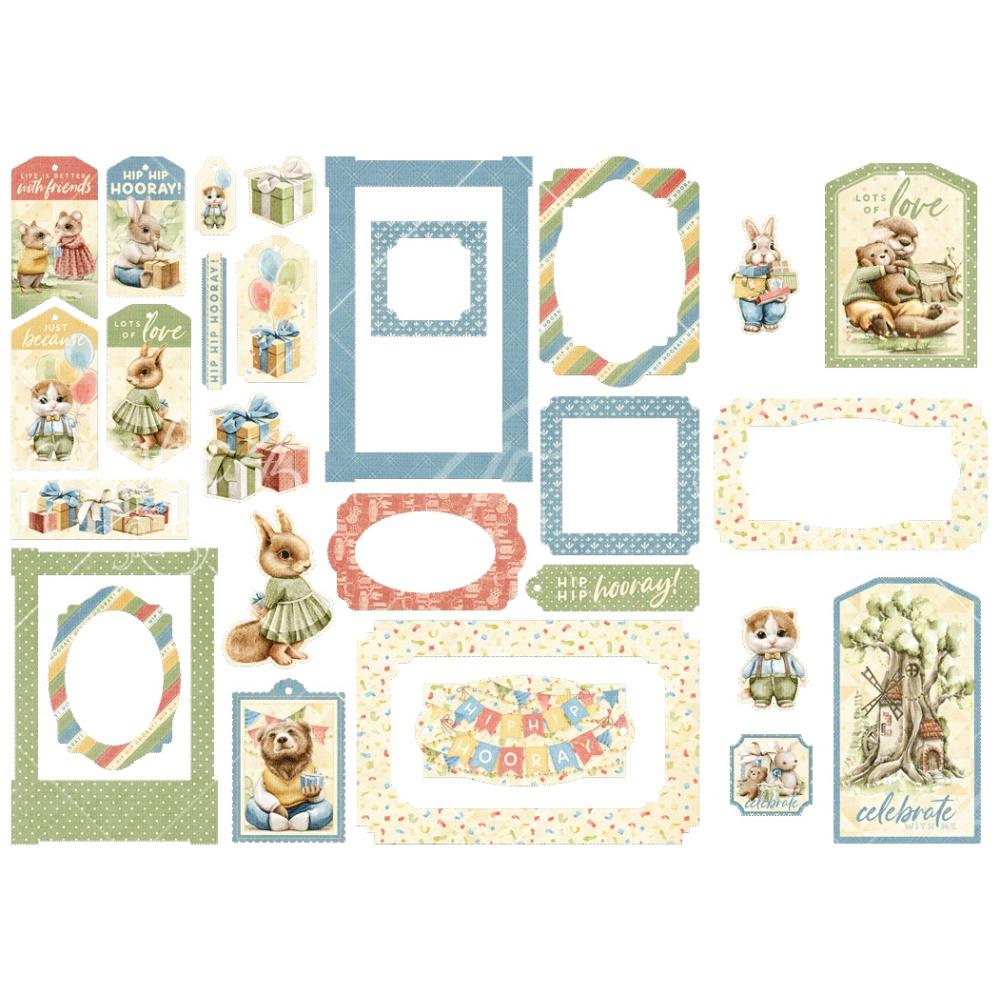 Graphic 45 - Hip Hip Hooray - Tags & Frames