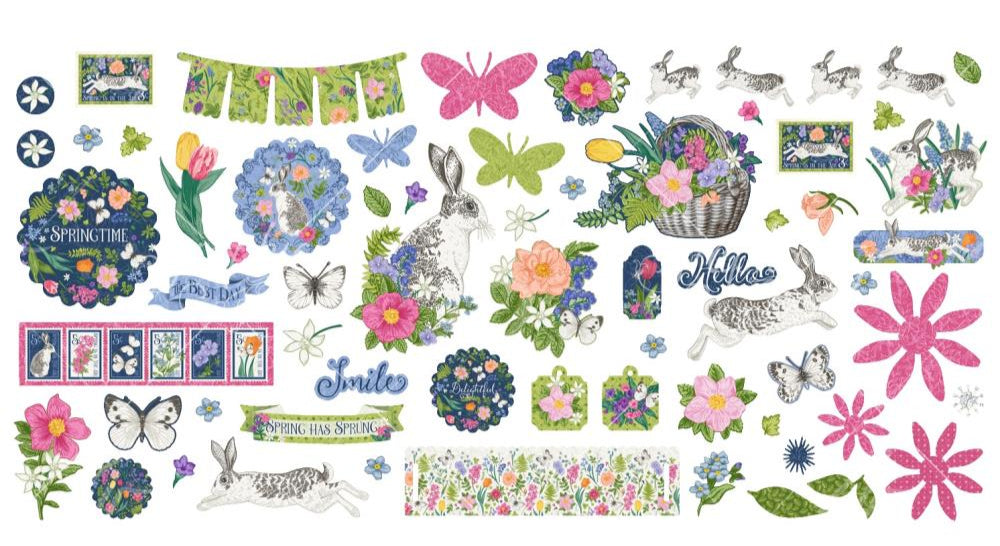 Graphic 45 - Spring is in the air - Ephemera Die Cuts