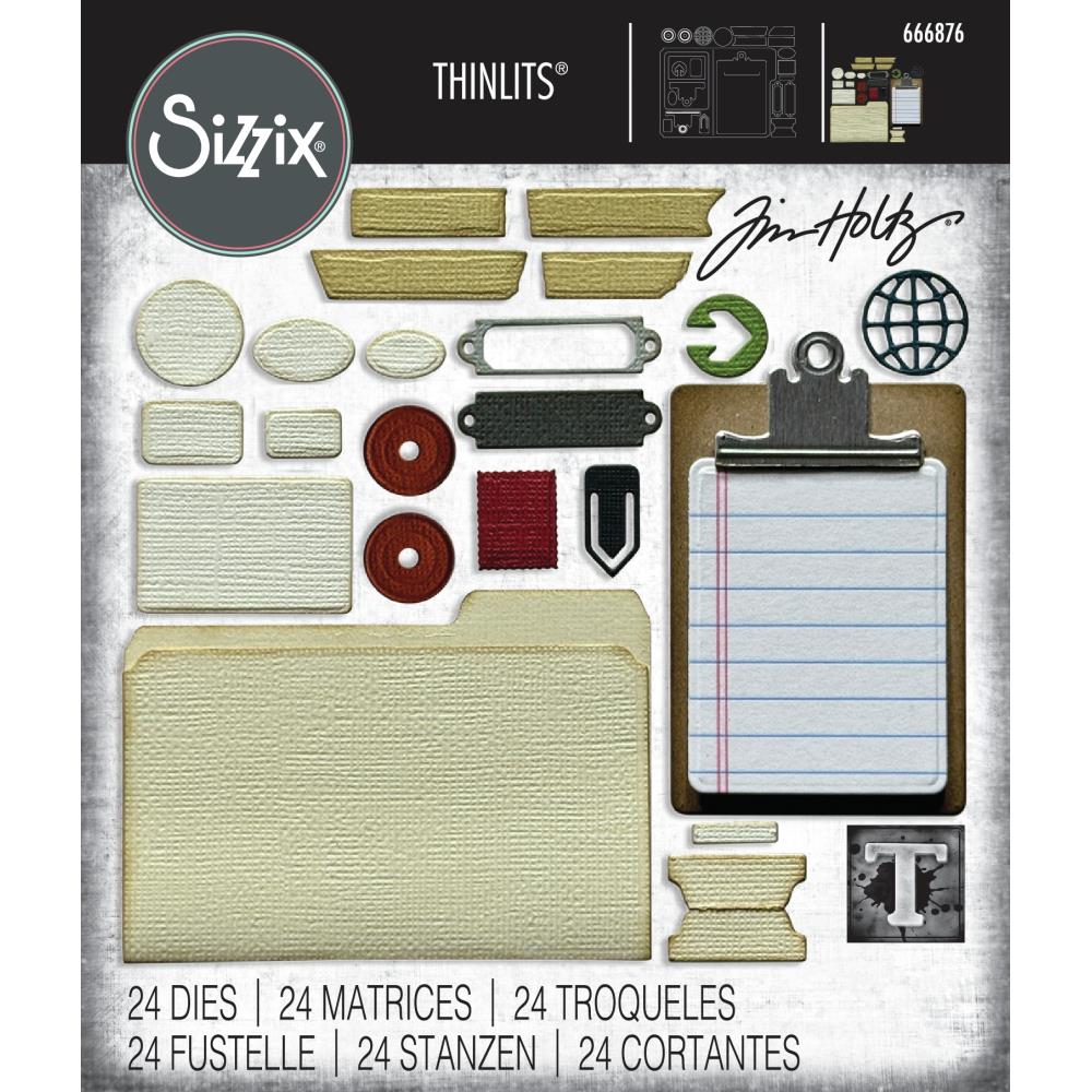 Sizzix - Tim Holtz - Thinlits Dies - Vault 2025 - Noteworthy