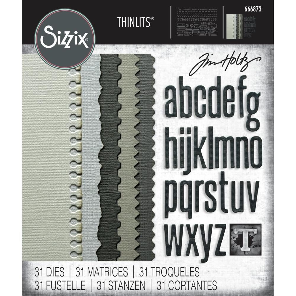 Sizzix - Tim Holtz - Thinlits Dies - Vault 2025 - Edges