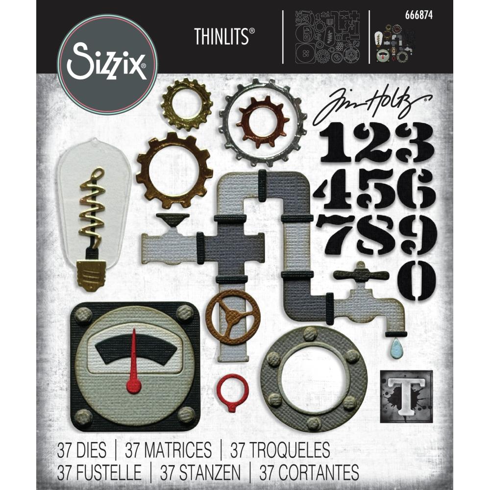 Sizzix - Tim Holtz - Thinlits Dies - Vault 2025 - Industrial