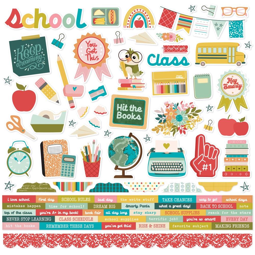 Simple Stories - Book Fair - Collection Kit  - 12 x 12"