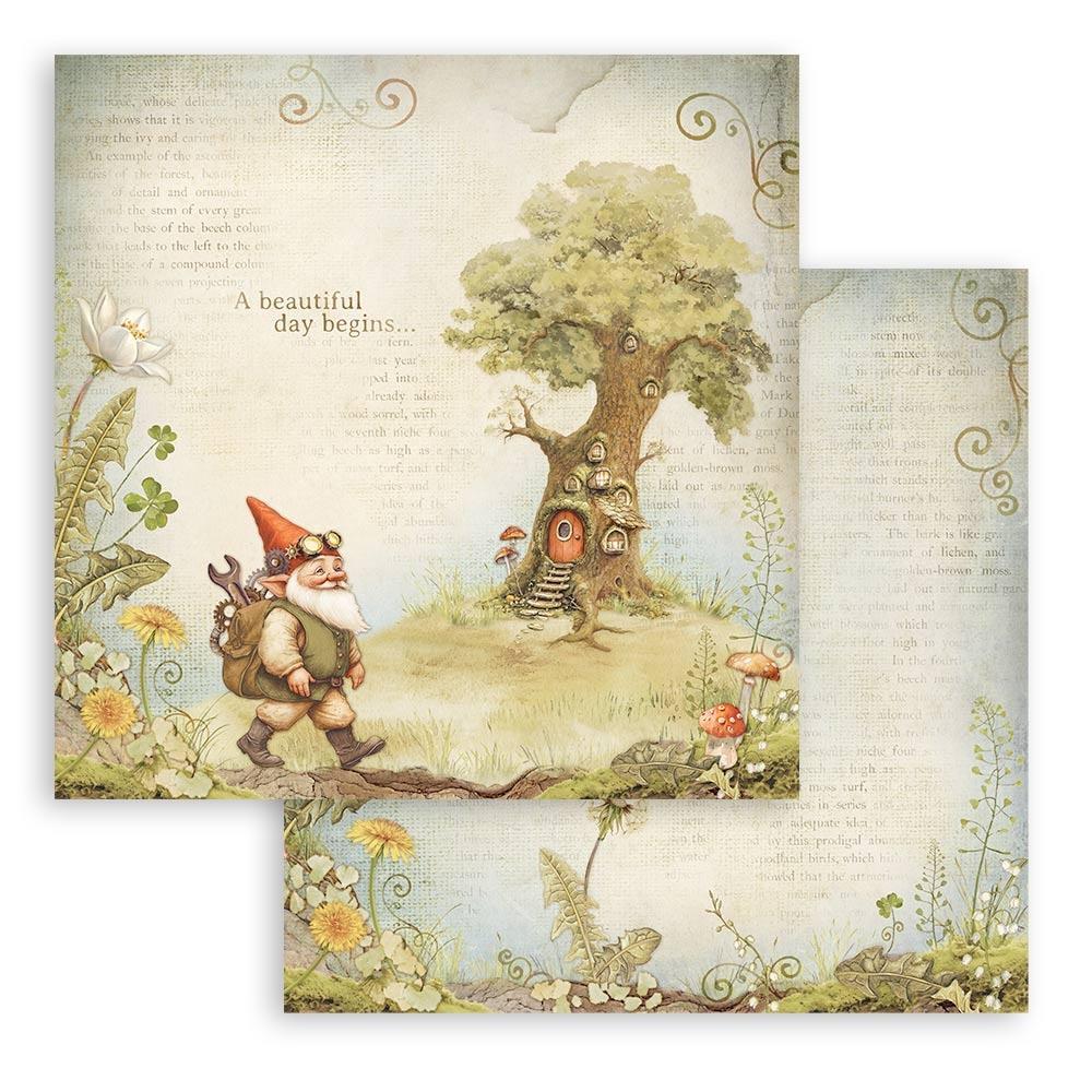 Stamperia  - Hidden Grove - Paper Pad 8 x 8" (10ark)