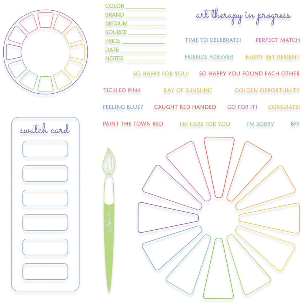 Sizzix - Eileen Hull - Clear stamps - Color Wheel