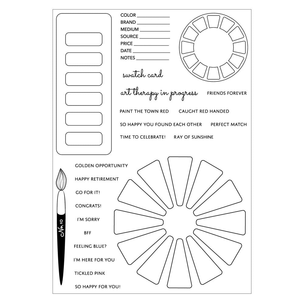 Sizzix - Eileen Hull - Clear stamps - Color Wheel
