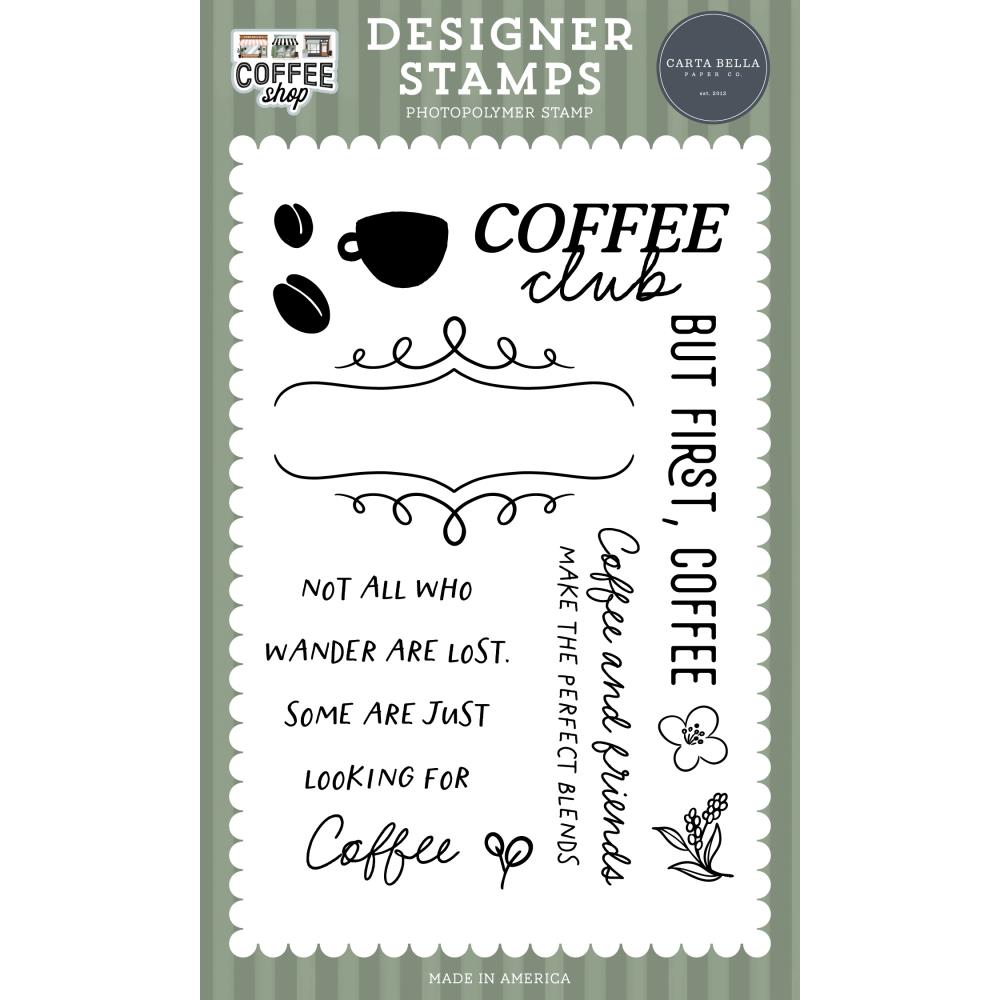 Carta Bella - Clear stamp  - Coffee Shop - Coffee Club