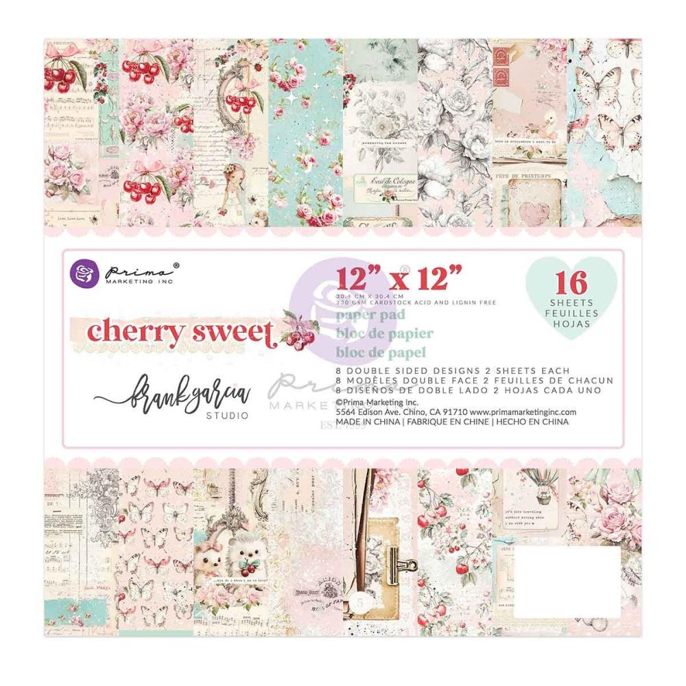 Prima - Cherry Sweet - Paper Pad     12 x 12"