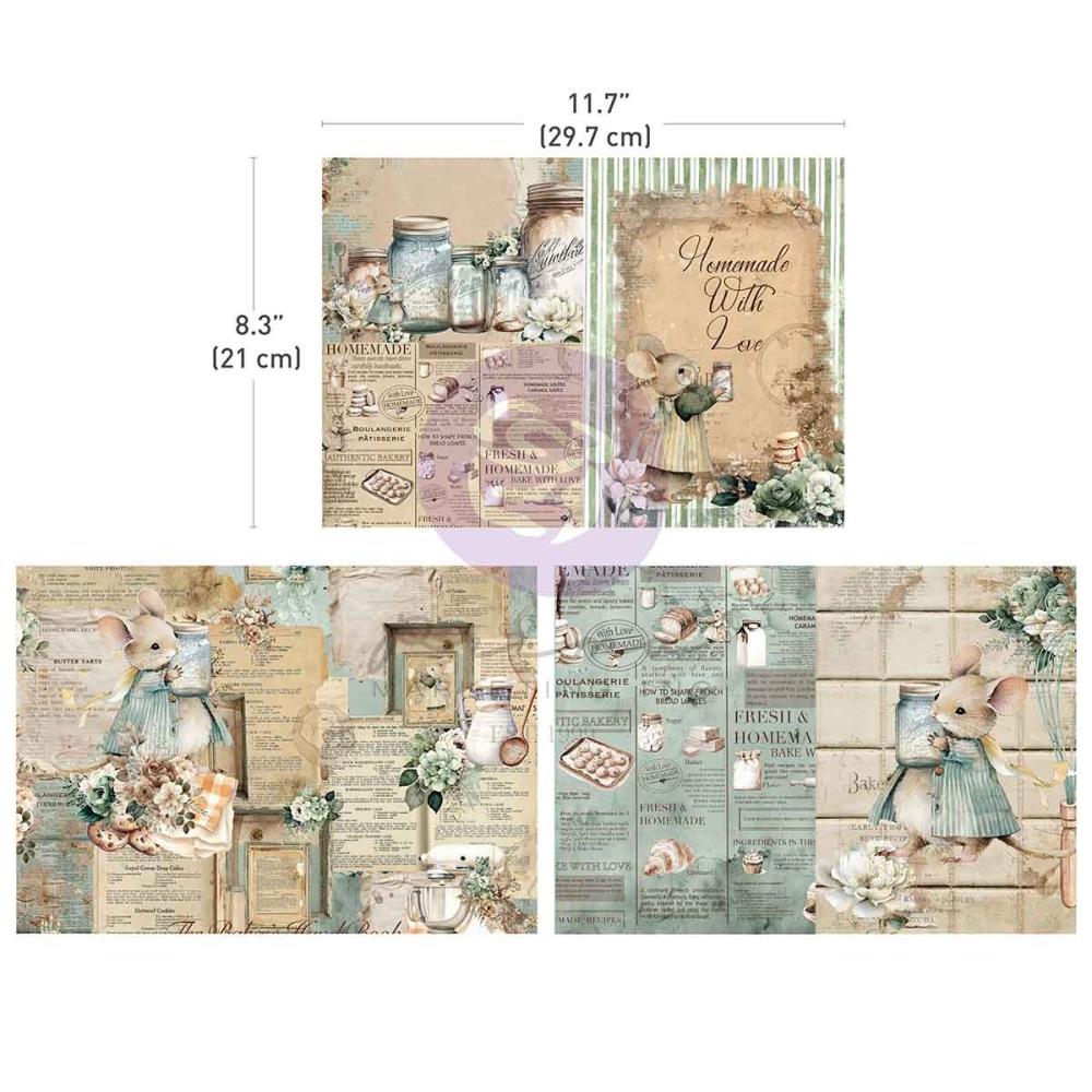 Prima - The home baker - Decoupage paper - A4
