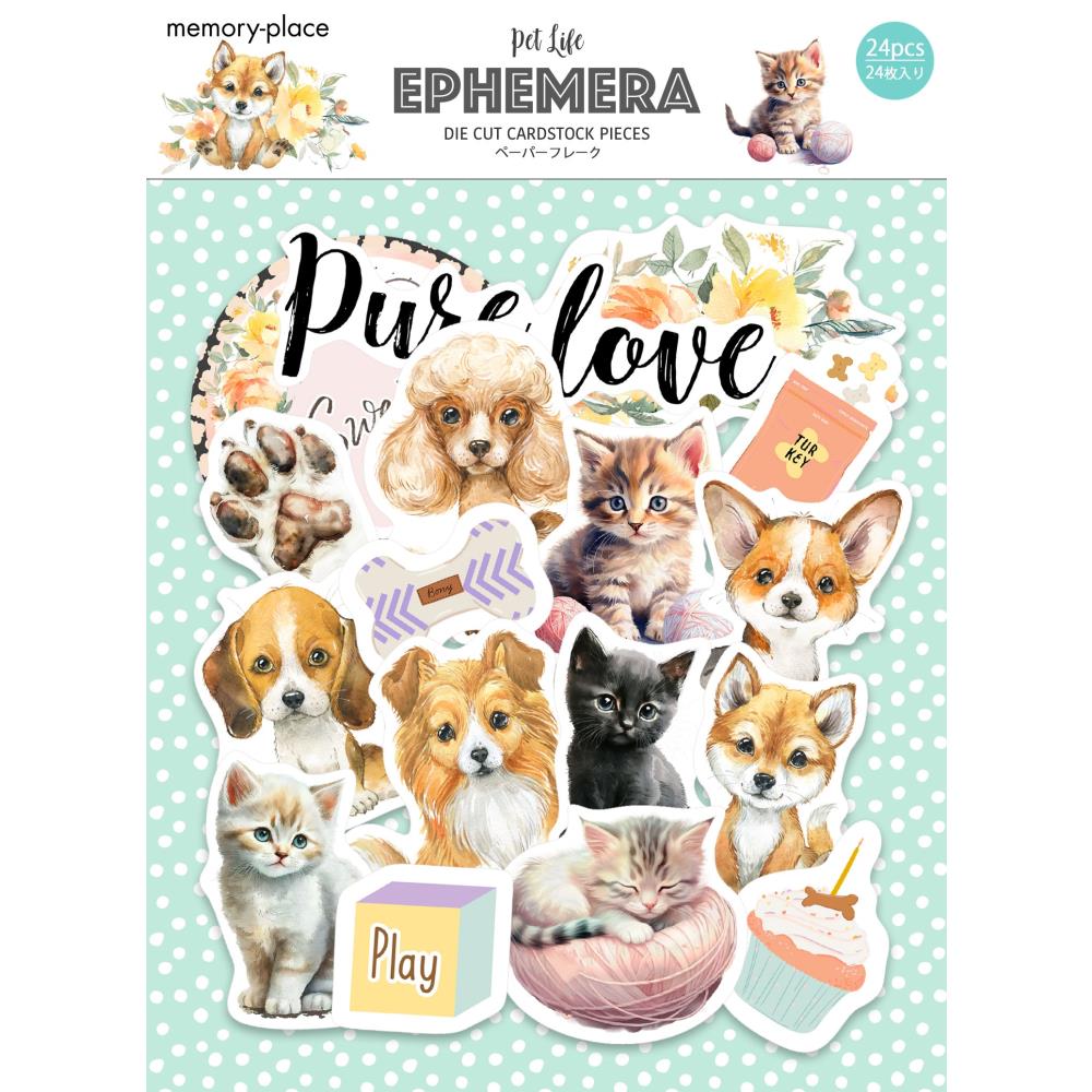 Asuka Studio  - Memory Place - Pet Life  - Ephemera Die Cuts