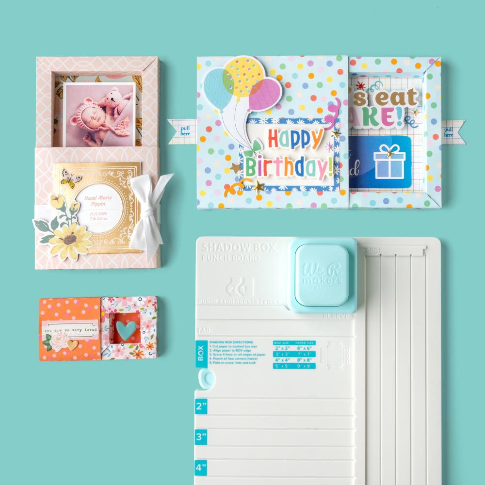 We R Memory Keepers - Shadow Box - Punch Board