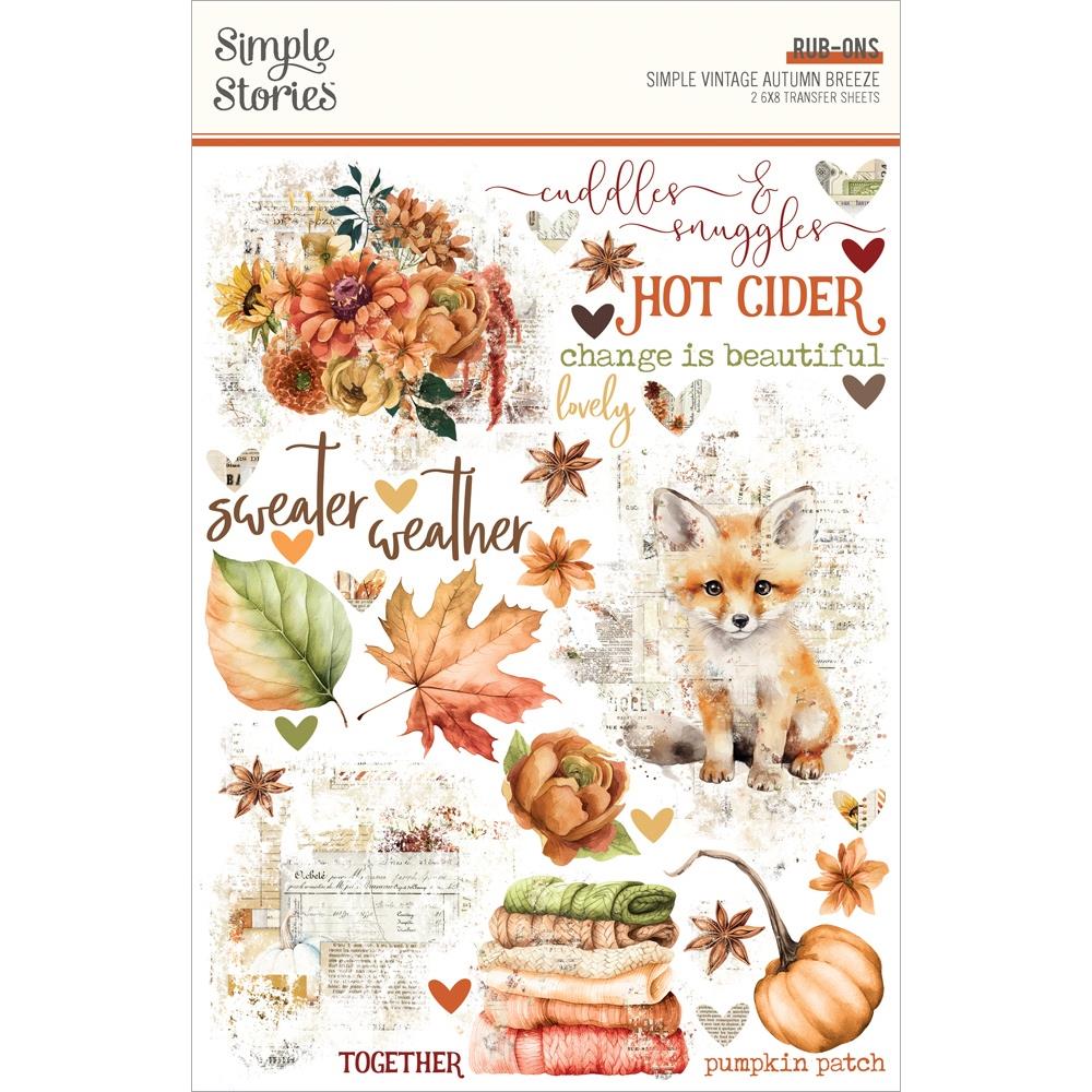 Simple Stories - Autumn Breeze -  Rub On Transfers