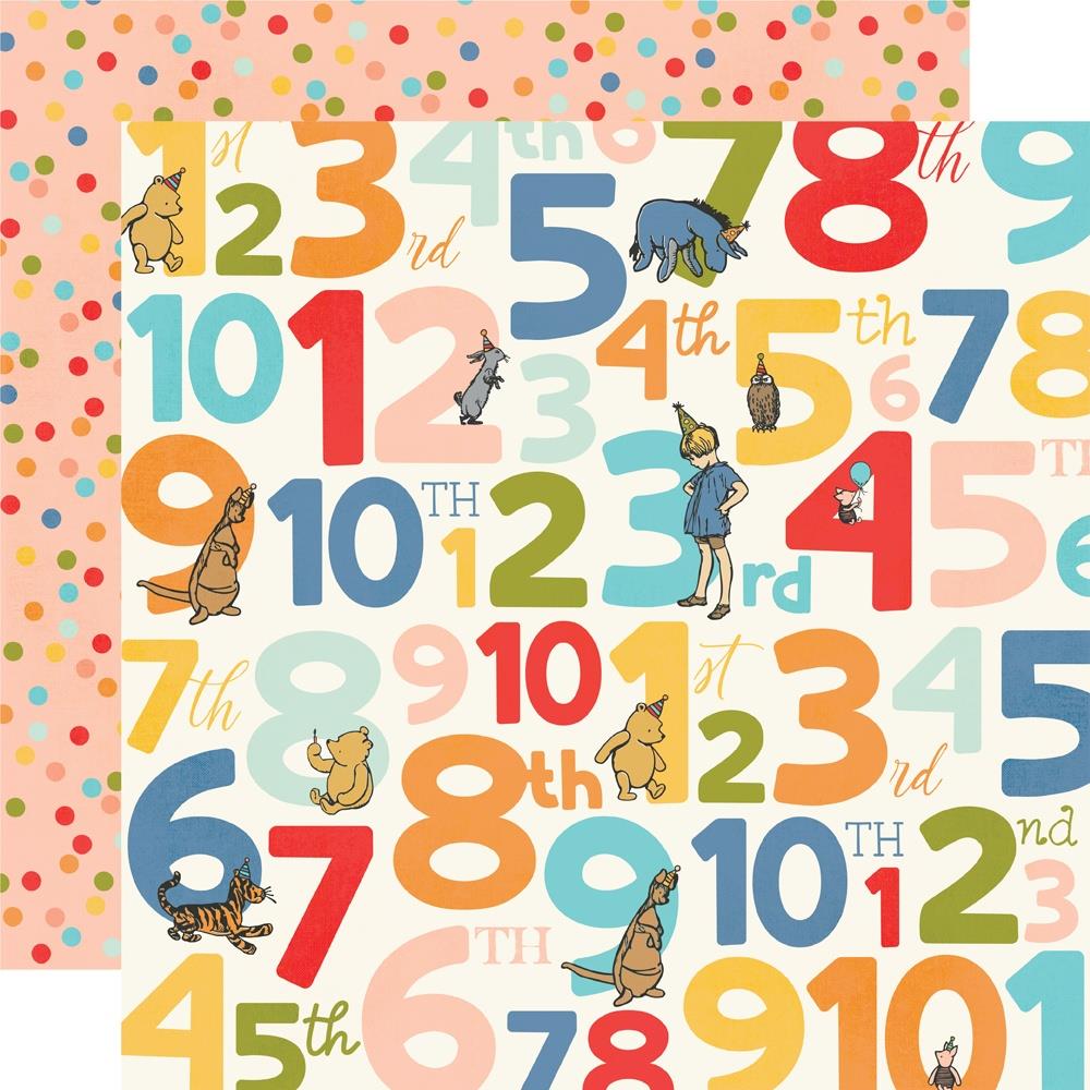 Simple Stories - Classic Pooh Birthday - One year older - 12x12